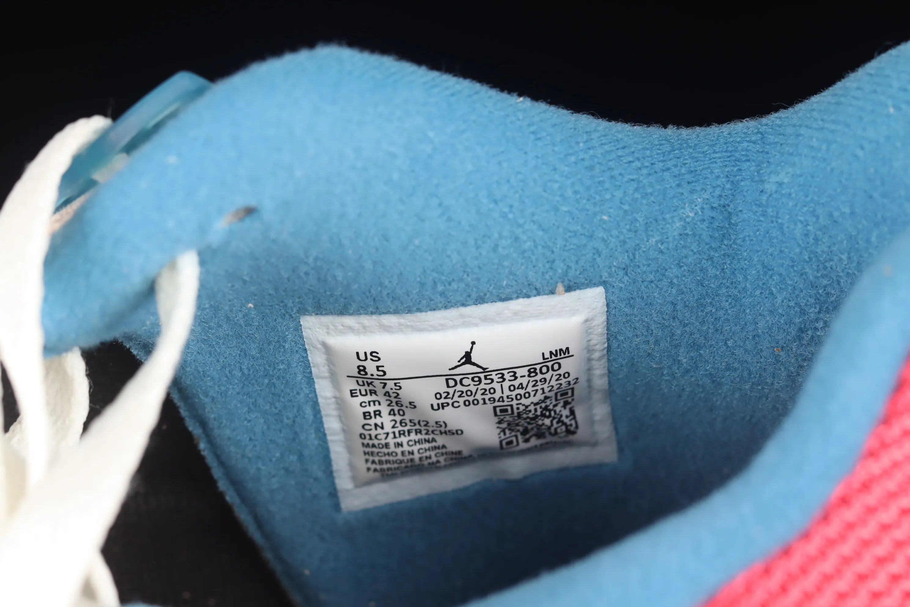 All categories Air Jordan Jordan series basketball shoes Air Jordan 4 foreign trade version Union La x Air Jordan 4 Retro AJ4 Joe 4 Union Pink Blue Knight DC9533-800